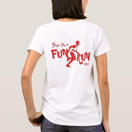 Fun Run Design T-Shirt (Rückseite)