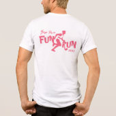 Fun Run Design Tri-Blend Shirt (Rückseite)