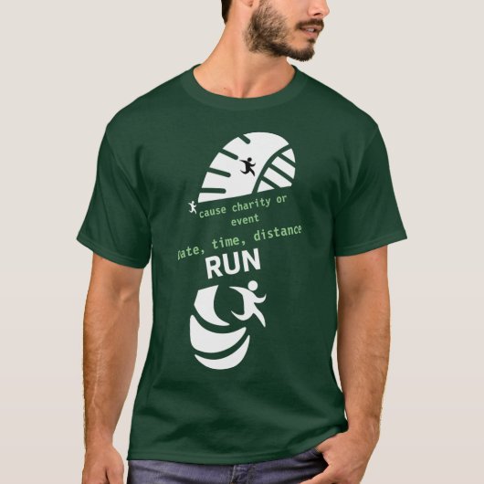 Fun Run Event verursacht Werbeaktion Wohltätigkeit T-Shirt (Vorderseite)