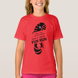 Fun Run Event verursacht Wohltätigkeit Werbeaktion T-Shirt