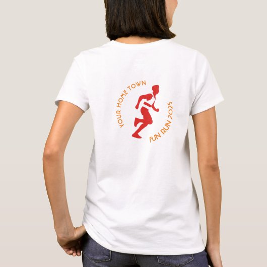 Fun Run / Marathon / Sport Day Design T-Shirt (Rückseite)