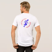 Fun Run / Marathon / Sport Day Design Tri-Blend Shirt (Rückseite voll)