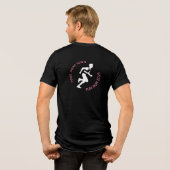 Fun Run / Marathon / Sport Day Design Tri-Blend Shirt (Rückseite voll)