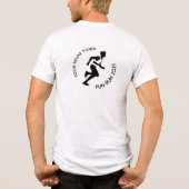 Fun Run / Marathon / Sport Day Design Tri-Blend Shirt (Rückseite)