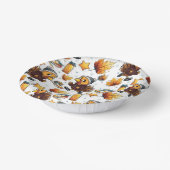 Fun Run Turkey Trot 5K Erntedank laufen Design Pappteller (Gewinkelt)