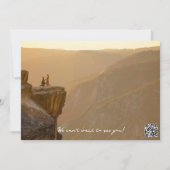 Fun rustikales Foto Save The Date (Rückseite)