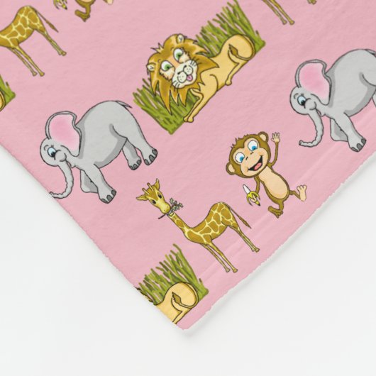Fun Safari Fleece Blanket (Ecke)