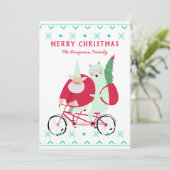 Fun Santa Claus Frohe Weihnachten (Stehend Vorderseite)