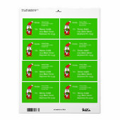 Fun Santa Claus Shipping Labels (Vorne)