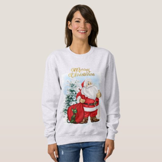 Fun Santa Claus Sweatshirt (Vorne ganz)