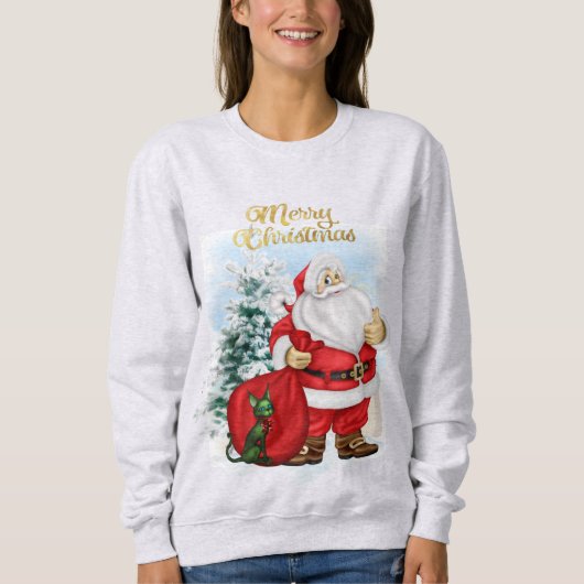 Fun Santa Claus Sweatshirt (Vorderseite)