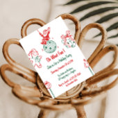 Fun Santa & Gingerbread Holiday Christmas Party Einladung