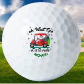 Fun Santa Golf Warenkorb Name Golfball