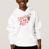 Fun Santa ist meine BESTE FREUNDIN Weihnachten Spa Hoodie (Vorderseite)