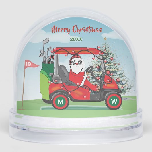 FUN SANTA PLAYS GOLF 19TH HOLE SCHNEEKUGELN (Vorderseite)