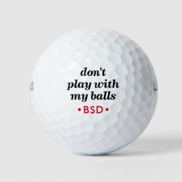 Fun Sarcastic Zitat mit bearbeitbaren Initialen Golfball