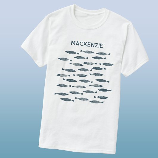 Fun Sardines Personalized Coastal T-Shirt