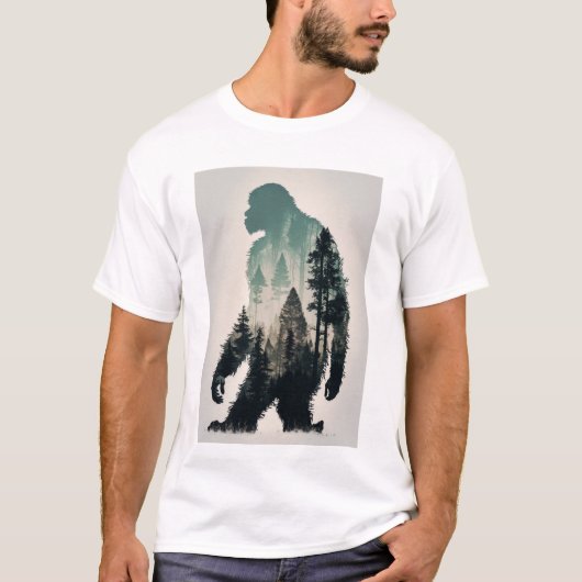 Fun Sasquatch Big Foot Legend Wilderness Forest T-Shirt (Vorderseite)