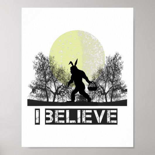 Fun Sasquatch Bigfoot Oster Sonnige Ohren Kryptid  Poster (Vorne)