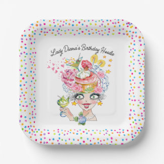 Fun Sassy Birthday Babe Paper Plates Pappteller