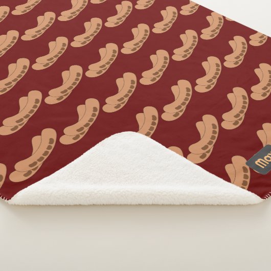 Fun Sausages Pattern to Personalize with Name Sherpadecke (3/4)