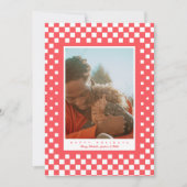 Fun Schachbretts Feiertagskarte (Vorderseite)