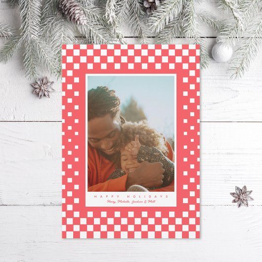 Fun Schachbretts Feiertagskarte