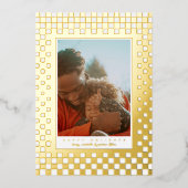 Fun Schachbretts Foto Folien Feiertagskarte (Vorderseite)