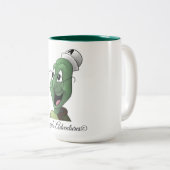 Fun Schildkröte Tasse! Zweifarbige Tasse (VorderseiteRechts)