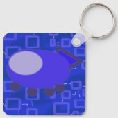 Fun Schlüsselanhänger Spaceship Cartoon Charaktere (Rückseite)