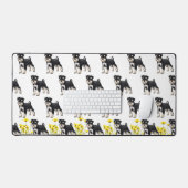 Fun Schnauzer Desk Mat Schreibtischunterlage (Tastatur & Maus)