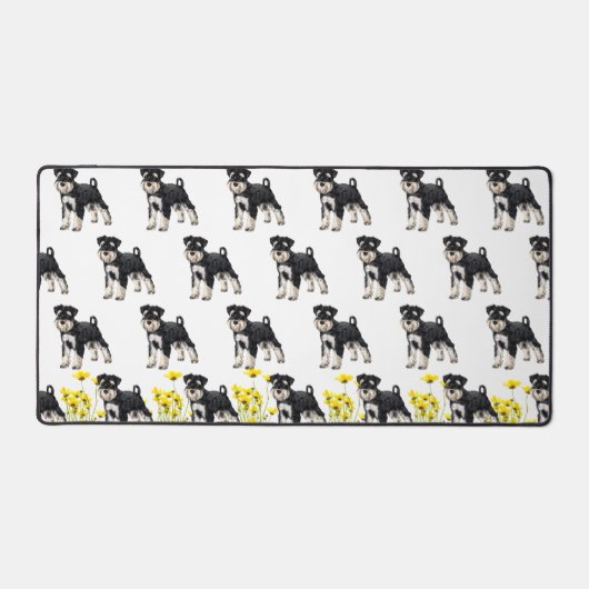 Fun Schnauzer Desk Mat Schreibtischunterlage (Vorderseite)