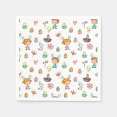 Fun Schönes Ostereier Jagd Party Serviette (Vorderseite)