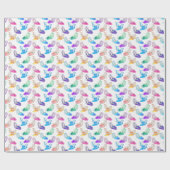 Fun-Schuh-Diva-Musterverpackungspapier Geschenkpapier (Flach)