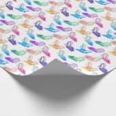 Fun-Schuh-Diva-Musterverpackungspapier Geschenkpapier (Ecke)