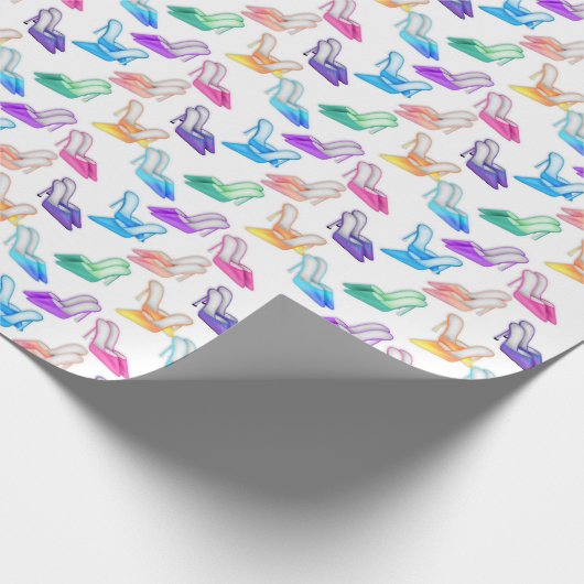 Fun-Schuh-Diva-Musterverpackungspapier Geschenkpapier (Ecke)