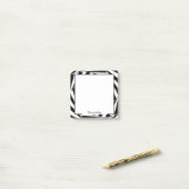 Fun Schwarz-weiße optische Illusion Design Post-it Klebezettel (Auf Schreibtisch)