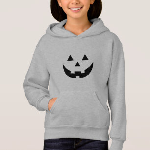 Fun schwarze Kürbislaterne Kürbisgesicht Halloween Hoodie