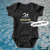 Fun Schwimmbussen individuelle Name Baby Strampler