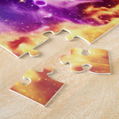 Fun Science Fiction Feuergalaktische Lila Explosio Puzzle (Seite)