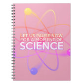 Fun Science Zitat Moderne Girly Pink Notizblock (Vorderseite)