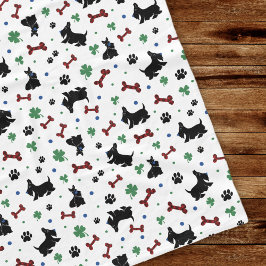 Fun Scottie Kleeblatts Lucky Colorful Niedlich Fleecedecke