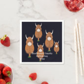 Fun Scottish Highland Cow Party Serviette (Beispiel)