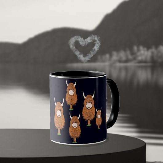Fun Scottish Highland Cows Tasse