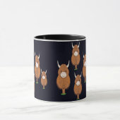Fun Scottish Highland Cows Tasse (Zentrum)
