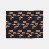 Fun Scottish Highland Kuh Fleecedecke (Vorderseite (Horizontal))