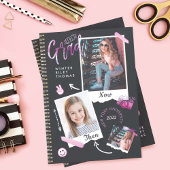 Fun Scrapbook Foto Album Notebook dann & Now Grad Einladung