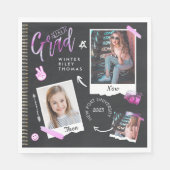 Fun Scrapbook Foto Album Notebook dann & Now Grad Serviette (Vorderseite)