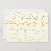 Fun Scribbles Baby Boy Foto Geburtsankündigung Ankündigung (Rückseite)