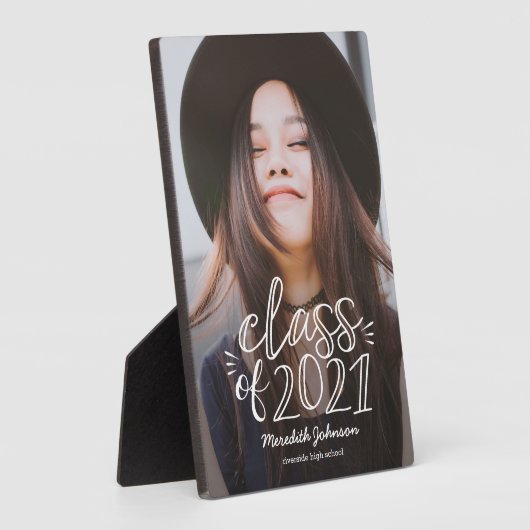 Fun Script Abschluss Foto Plaque Fotoplatte (Seite)